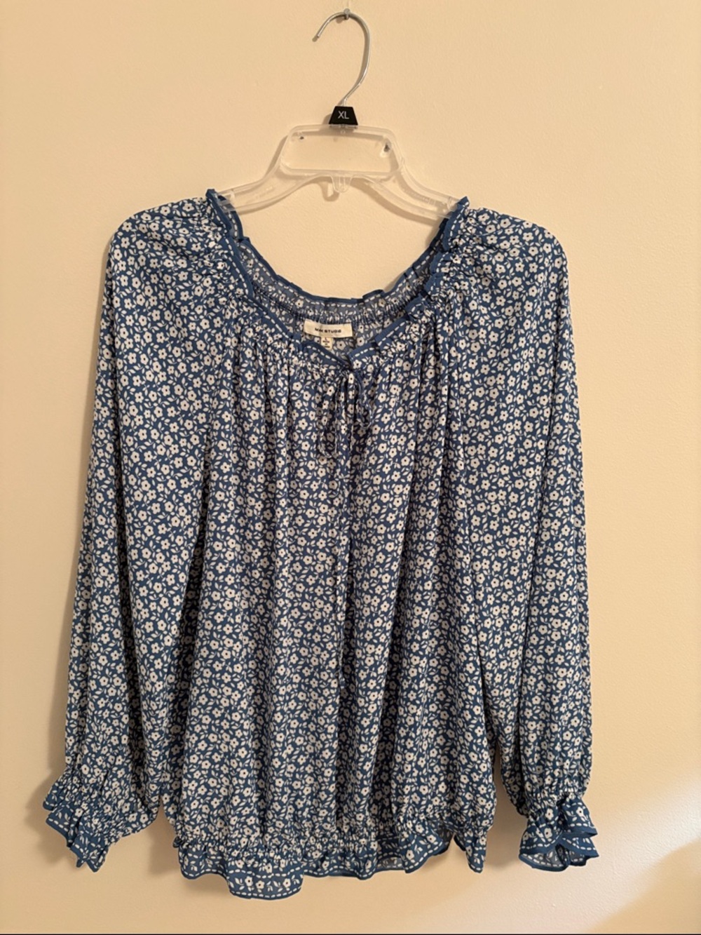 💙Max Studio Peasant Blouse